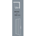 Plieger Economy Schuifdeur (90x185 cm) Wit 2,2 mm Dik Decor Glas