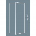 Plieger Class Draaideur (90x185 cm) Wit 3 mm Dik Helder Glas