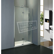 Beuhmer Mauer Draaideur (70x200 cm) Chroom 6 mm Dik Helder Glas