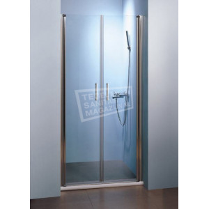 Sanilux 2-Lux Pendeldeur met profiel (80x200 cm) Aluminium 6 mm Dik Helder Glas