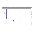 Beuhmer Penin 100x70x200 cm inloopdouche met Muurprofiel/Hoekprofiel 10 mm