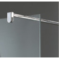 Beuhmer Penin 100x120x200 cm inloopdouche met Muurprofiel/Hoekprofiel 10 mm