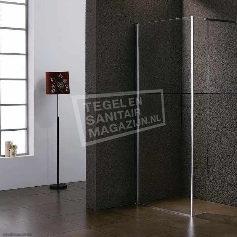 Sanilux Faire 100x45x200 cm inloopdouche met Muurprofiel 8 mm