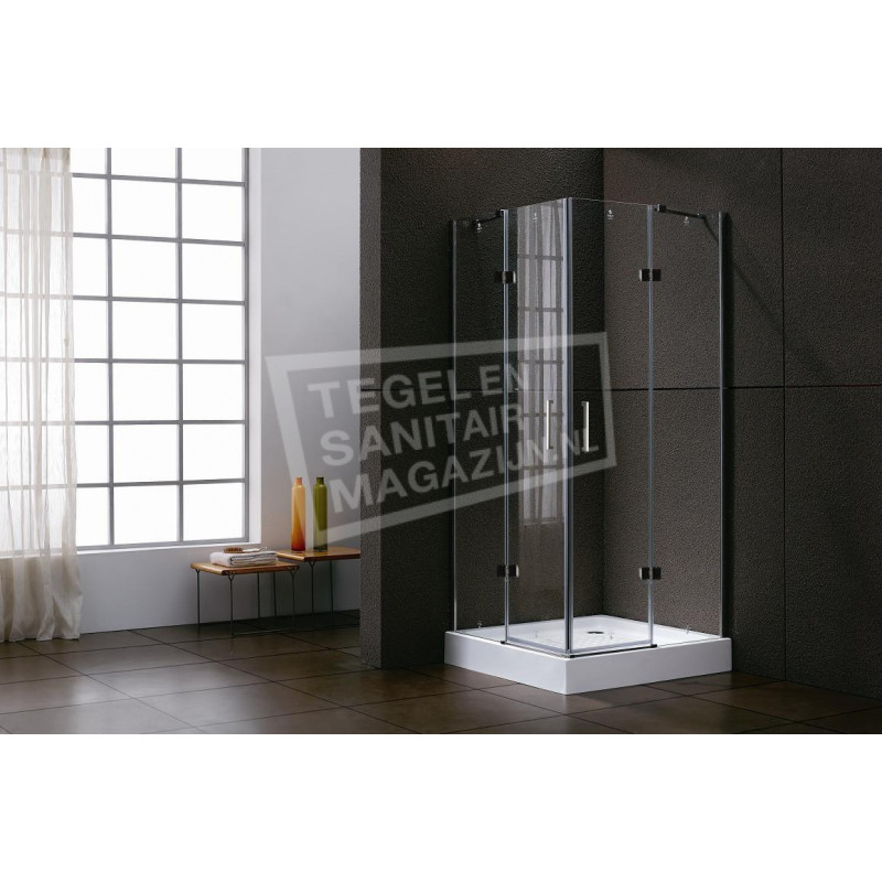Sanilux Twice (100x100x192 cm) douchecabine vierkant 2 draaideuren 8 mm Sanilux Twice (100x100x192 cm) douchecabine vierkant 2 draaideuren 8 mm